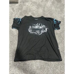 Fresh Laundry Toyota Supra Savage Lightning JDM Graphic T-Shirt Black XL